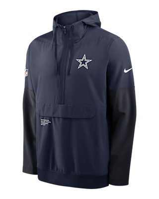 Dallas Cowboys Well Rounded Anorak Men's Nike NFL 1/2-Zip Hooded